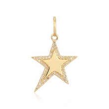 Load image into Gallery viewer, Modern Pave Outline Star Charm