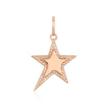Load image into Gallery viewer, Modern Pave Outline Star Charm
