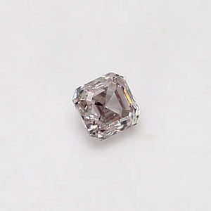 0.20ct Asscher Natural Diamond (Colour Fancy Light, Clarity VS1, GIA Certified)
