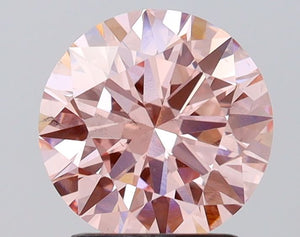 2.02 Carat Round Cut Fancy Pink
