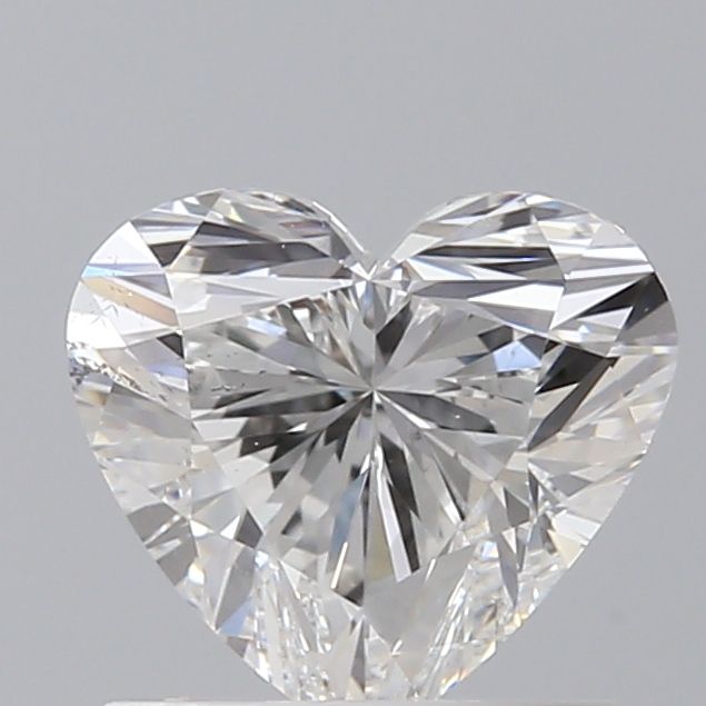 0.83 Carat F-SI1 Heart Cut Diamond