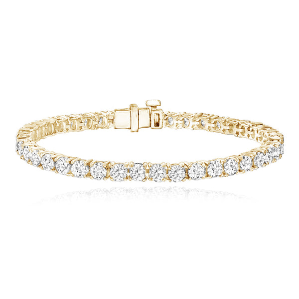 Lab Diamond Tennis Bracelet 10ct, sparkling brilliance crafted for luxury gold jewelry collections.