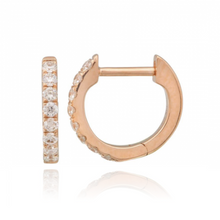 Load image into Gallery viewer, Small Thick Diamond Huggies
