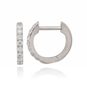 Small Thick Diamond Huggies