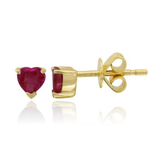 Load image into Gallery viewer, Gemstone Heart Stud
