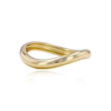 Load image into Gallery viewer, Wavy Dome Gold Ring
