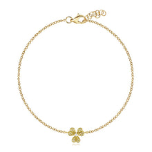 Load image into Gallery viewer, Small Pave Flower Bracelet

