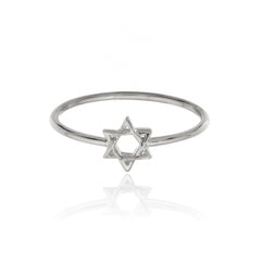 Star Of David Gold Ring