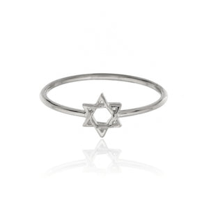 Star Of David Gold Ring