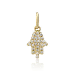 Mini Pave Hamsa Charm