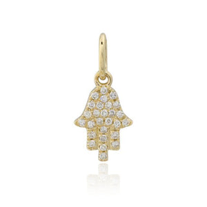 Small Pave Hamsa Charm