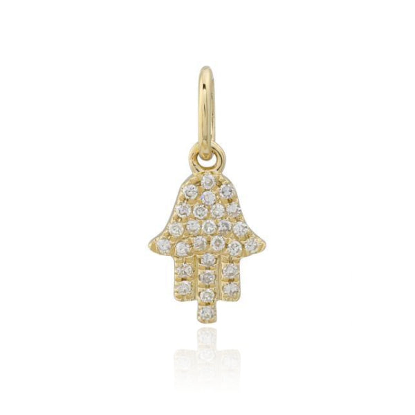 Small Pave Hamsa Charm