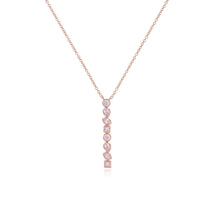 Load image into Gallery viewer, Multi Shape Bezel Diamond Necklace
