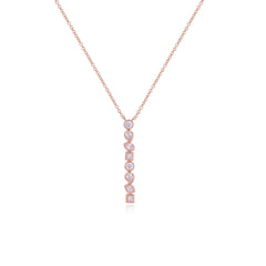 Multi Shape Bezel Diamond Necklace