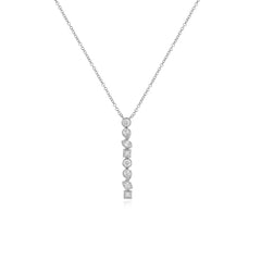 Multi Shape Bezel Diamond Necklace