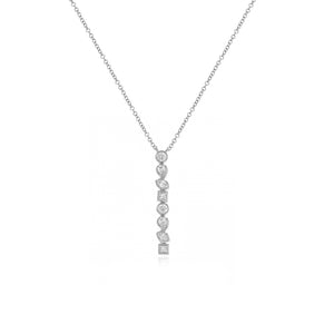 Multi Shape Bezel Diamond Necklace