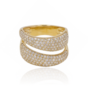 Double Dome Pave Ring