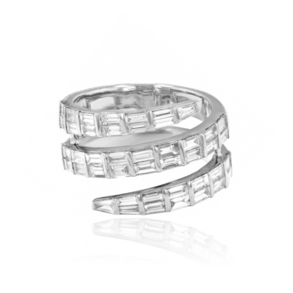 Jumbo Baguette Wrap Ring