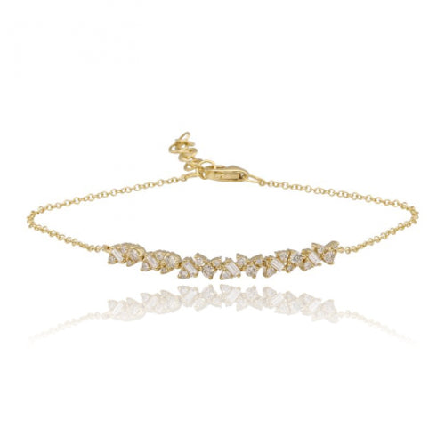 Multi Shape Diamond Chain Bracelet
