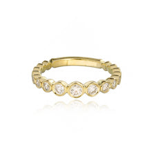 Load image into Gallery viewer, Gold Bezel Diamond Ring
