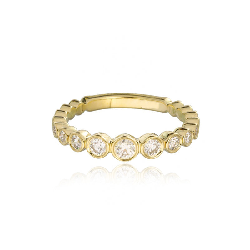 Gold Bezel Diamond Ring