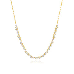 Multi Shape Illusion Disorganized Necklace