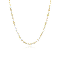 Illusion Spaced Multi Shape Paperclip Necklace