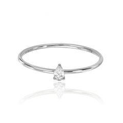 Petite Diamond Solitaire Ring