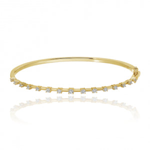 Diamond Gold Segment Bangle