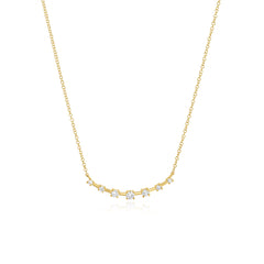 Bar Spaced Diamond Necklace