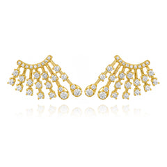 Splash Diamond Ear Climber