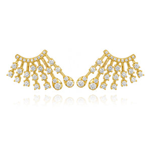 Splash Diamond Ear Climber