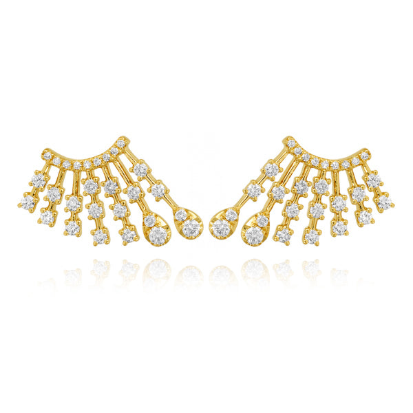 Splash Diamond Ear Climber