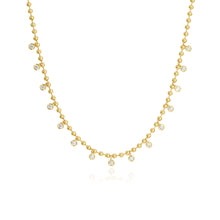 Load image into Gallery viewer, Dangling Bezel Diamond Ball Chain
