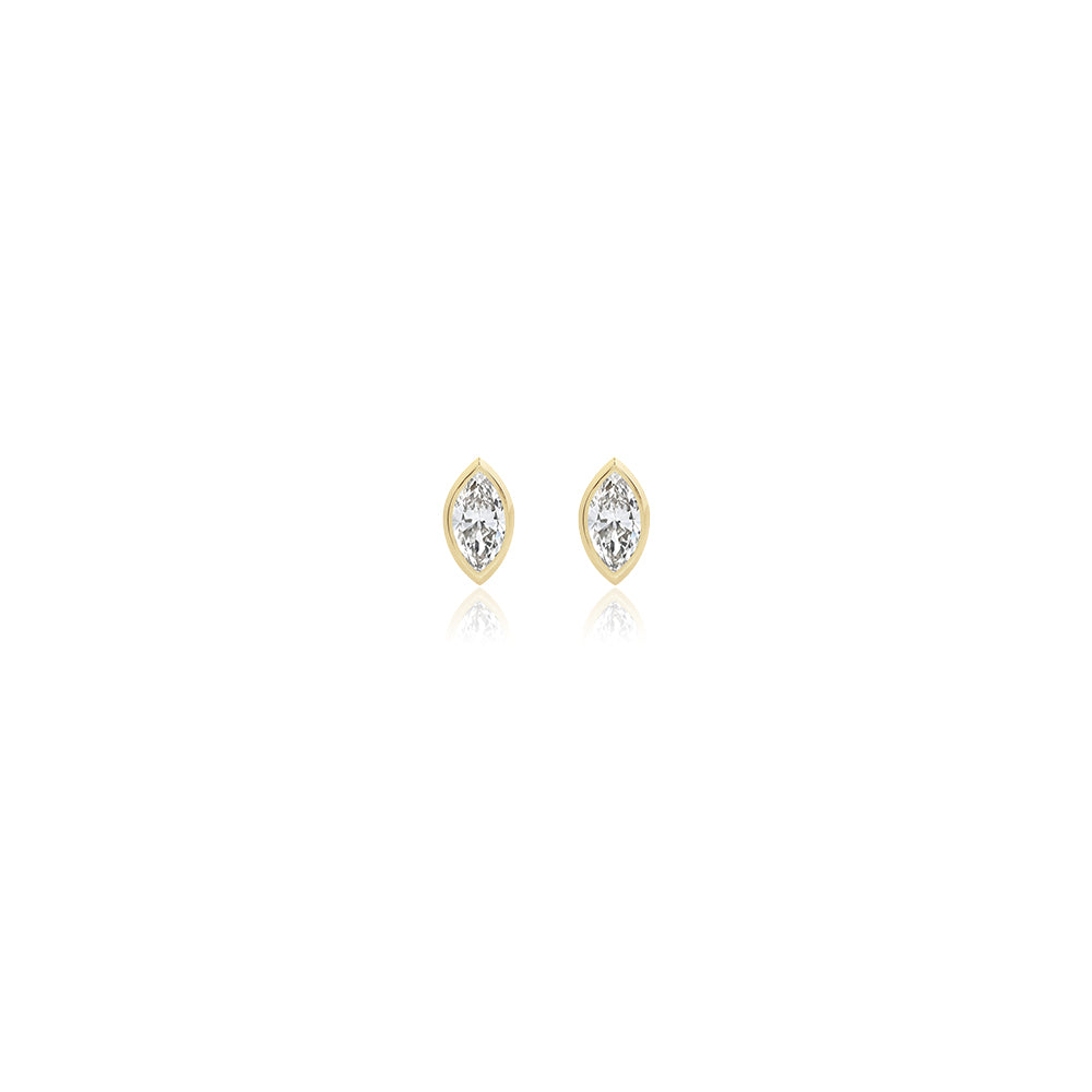 Marquise Bezel Lab Diamond Studs