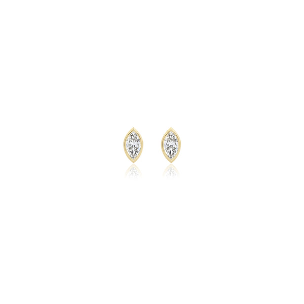 Marquise Bezel Lab Diamond Studs