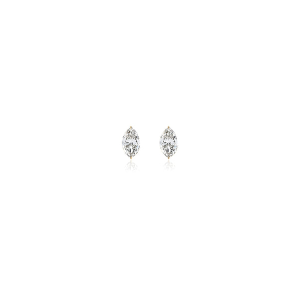 Marquise Prong Lab Diamond Studs