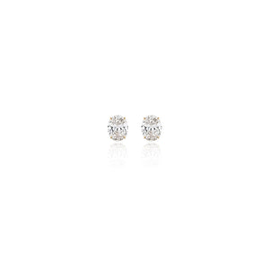 Oval Prong Lab Diamond Studs