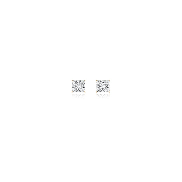 Princess Prong Lab Diamond Studs