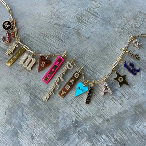 Custom Pave Plate Charm