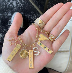 Custom Pave Plate Charm