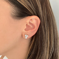 Tiny Round Diamond Stud