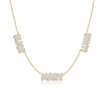 Load image into Gallery viewer, Three Diamond Names Necklace
