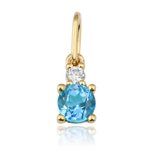 Load image into Gallery viewer, Diamond and Birthstone Charm
