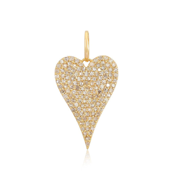 Jumbo Pave Heart Charm