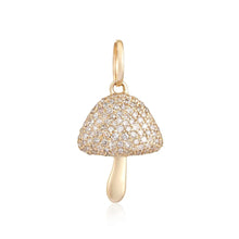 Load image into Gallery viewer, Small Pave Mushroom Charm
