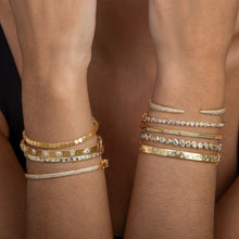 Load image into Gallery viewer, Small Golden Square Bracelet
