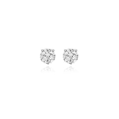 Round Prong Lab Diamond Studs
