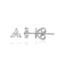 Load image into Gallery viewer, Trio Diamond Stud Earring
