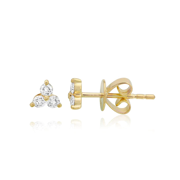 Small Trio Diamond Stud